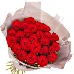 Букет з упаковкою "25 червоних троянд" - image-1
